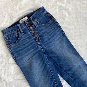 Madewell - 11” high rise skinny jeans PETITE (Ames wash)